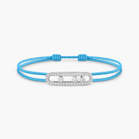Браслет Messika 14657-WG Messika Care(s) turquoise cord pavé