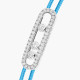 Браслет Messika 14657-WG Messika Care(s) turquoise cord pavé