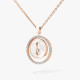 Колье Messika 11650-PG Lucky Move white mother-of-pearl