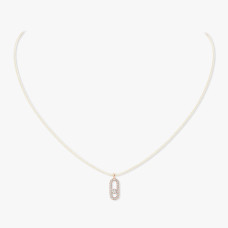 Колье Messika 14104-PG Care(s) cream cord pavé 