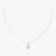 Колье Messika 14104-PG Care(s) cream cord pavé 