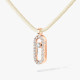 Колье Messika 14104-PG Care(s) cream cord pavé 