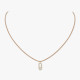 Колье Messika 14105-YG Care(s) beige cord pavé 