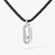Колье Messika 14142-WG Care(s) black cord pavé 