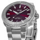 Oris  Aquis Date Red Cherry Dial Steel 01 733 7766 4158-07 8 22 05PEB