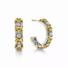 Серьги Tiffany & Co. 72609298 Sixteen Stone by Tiffany