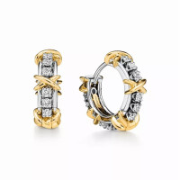 Серьги Tiffany & Co. 74038042 76076022 Sixteen Stone by Tiffany