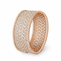 Браслет Van Cleef & Arpels VCARO2EX00 Perlée diamonds cuff