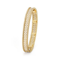 Браслет Van Cleef & Arpels VCARO3YC00 Perlée diamonds 3 rows