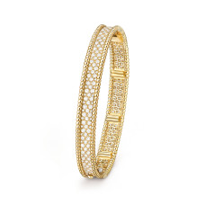 Браслет Van Cleef & Arpels VCARO3YC00 Perlée diamonds 3 rows