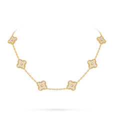 Колье Van Cleef & Arpels VCARA42300 Vintage Alhambra 10 motifs