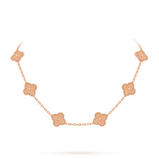 Колье Van Cleef & Arpels VCARN9T100 Vintage Alhambra 10 motifs