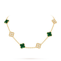 Колье Van Cleef & Arpels VCARO9J400 Vintage Alhambra 10 motifs