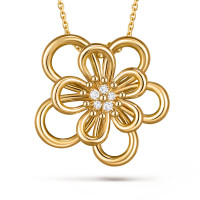 Колье Van Cleef & Arpels VCARPME400 Flowerlace clip