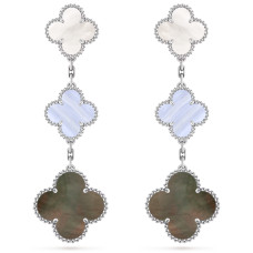 Серьги Van Cleef & Arpels VCARN18800 Magic Alhambra 3 motifs