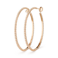 Серьги Van Cleef & Arpels VCARN9PP00 Perlée pearls of gold hoop