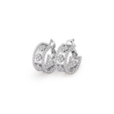 Серьги Van Cleef & Arpels VCARO2ML00 Perlée clovers hoop