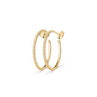 Серьги Van Cleef & Arpels VCARO3YD00 Perlée pearls of gold hoop