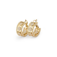 Серьги Van Cleef & Arpels VCARO3YE00 Perlée clovers hoop