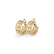 Серьги Van Cleef & Arpels VCARO3YE00 Perlée clovers hoop