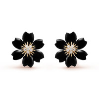 Серьги Van Cleef & Arpels VCARO9B200 Rose de Noël