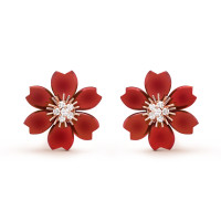 Серьги Van Cleef & Arpels VCARO9B500 Rose de Noël