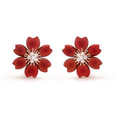 Серьги Van Cleef & Arpels VCARO9B500 Rose de Noël