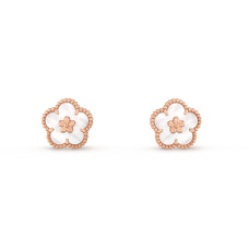 Серьги Van Cleef & Arpels VCARP7RU00 Lucky Spring plum blossom