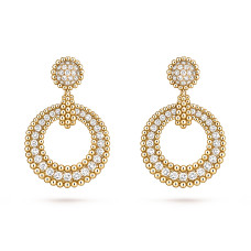 Серьги Van Cleef & Arpels VCARP9XL00 Perlée diamonds