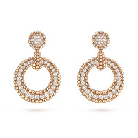 Серьги Van Cleef & Arpels VCARP9XM00 Perlée diamonds 