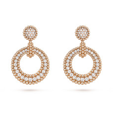 Серьги Van Cleef & Arpels VCARP9XM00 Perlée diamonds 