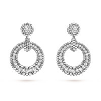 Серьги Van Cleef & Arpels VCARPMBF00 Perlée diamonds