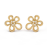 Серьги Van Cleef & Arpels VCARPME100 Flowerlace